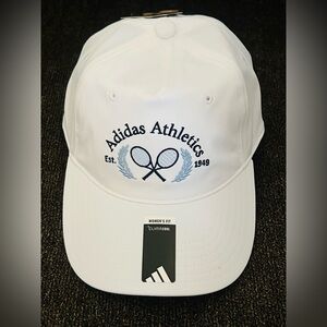 Adidas Women’s Courtside Strapback Hat White Color One Size Hat
